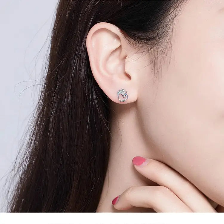 Sterling silver minimalist hoop earrings for y2k style