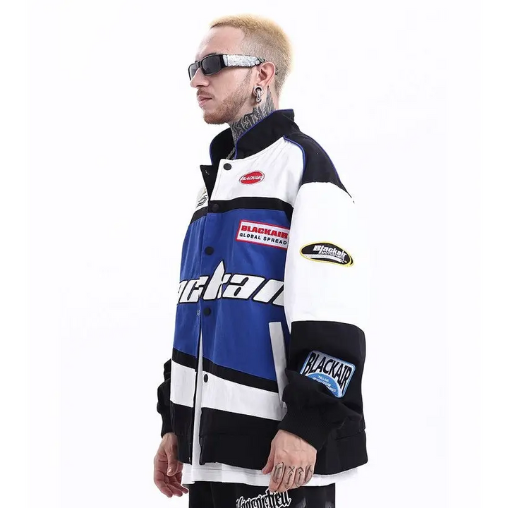 Y2k varsity jackets for motorsport enthusiasts