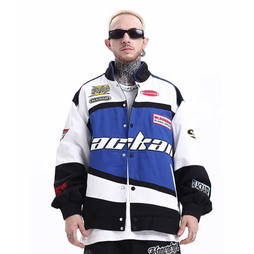 Y2k varsity jackets for motorsport enthusiasts