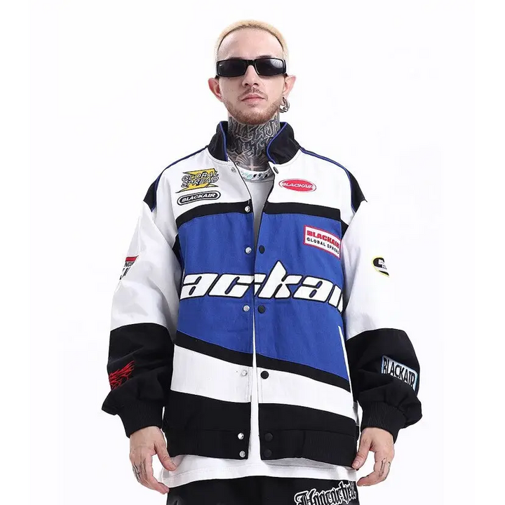 Y2k varsity jackets for motorsport enthusiasts