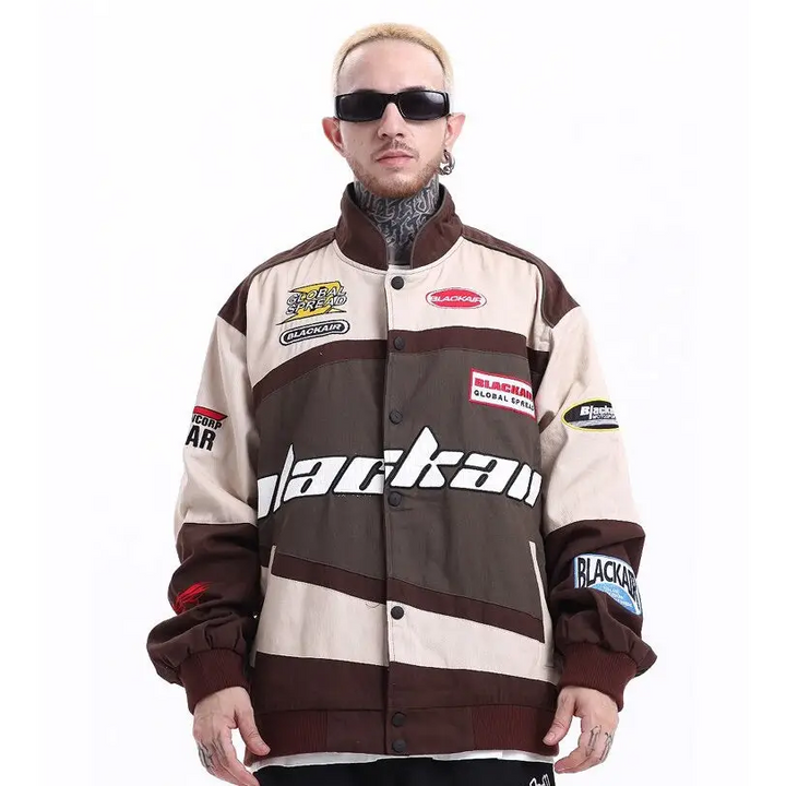 Y2k varsity jackets for motorsport enthusiasts