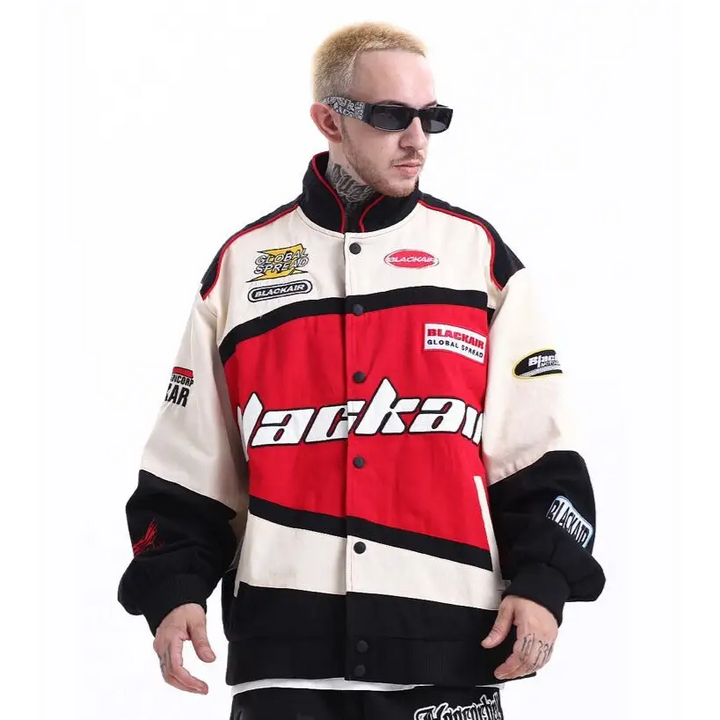 Y2k varsity jackets for motorsport enthusiasts