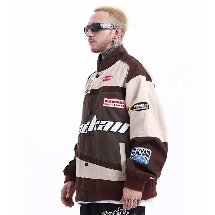 Y2k varsity jackets for motorsport enthusiasts