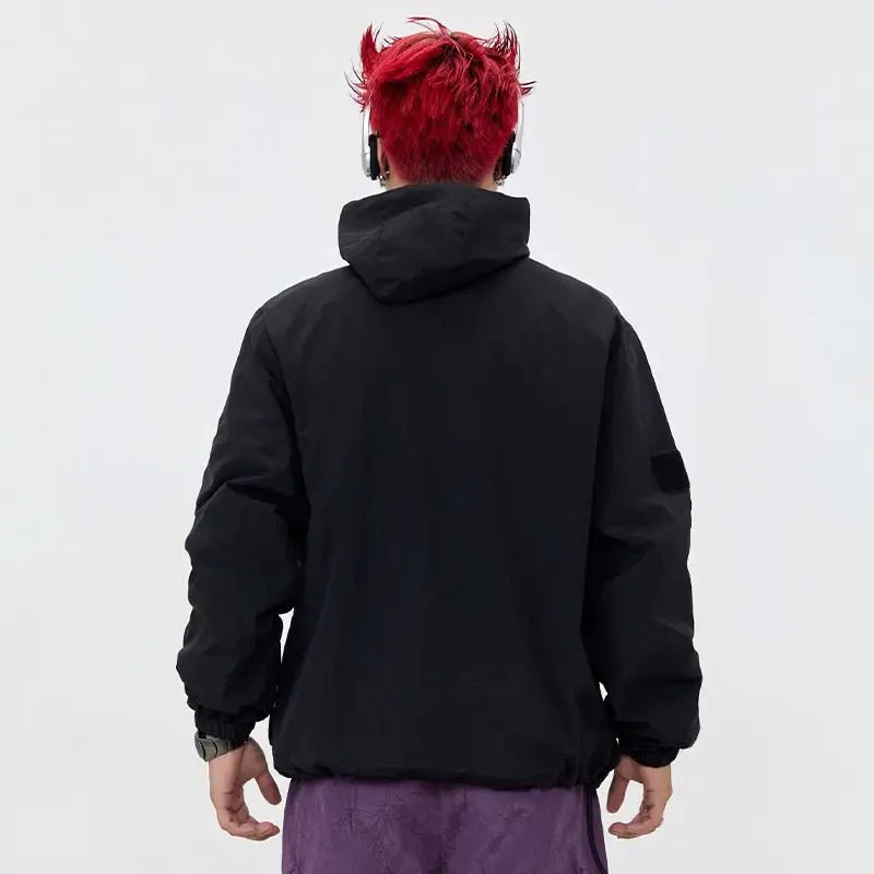 Y2k multi-pocket irregular zip hoodie for ultimate comfort and style - hoodie