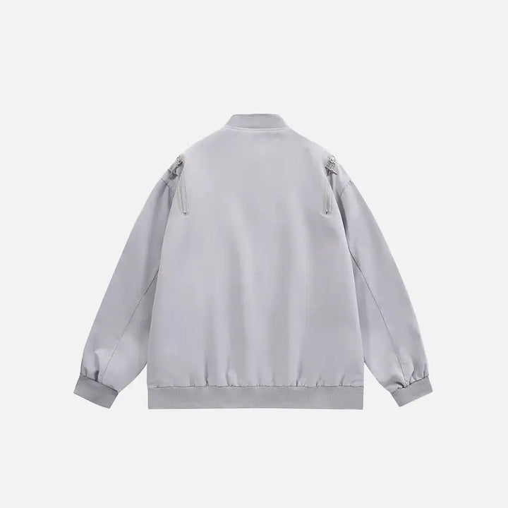 Multi star rivet y2k jacket for stylish nostalgic looks