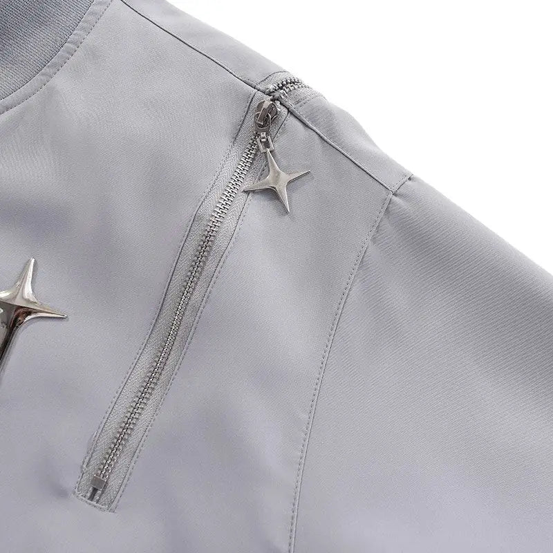 Multi star rivet y2k jacket for stylish nostalgic looks