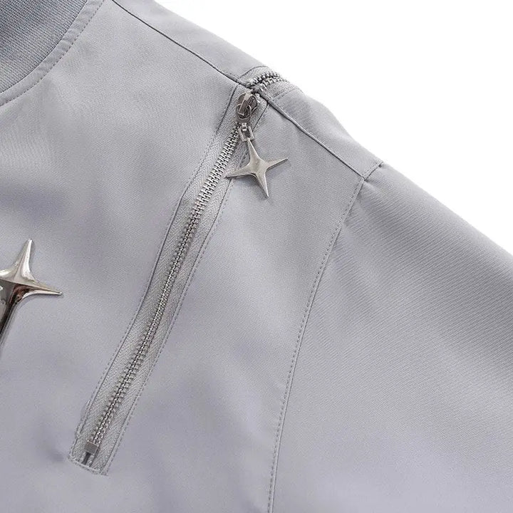 Multi star rivet y2k jacket for stylish nostalgic looks