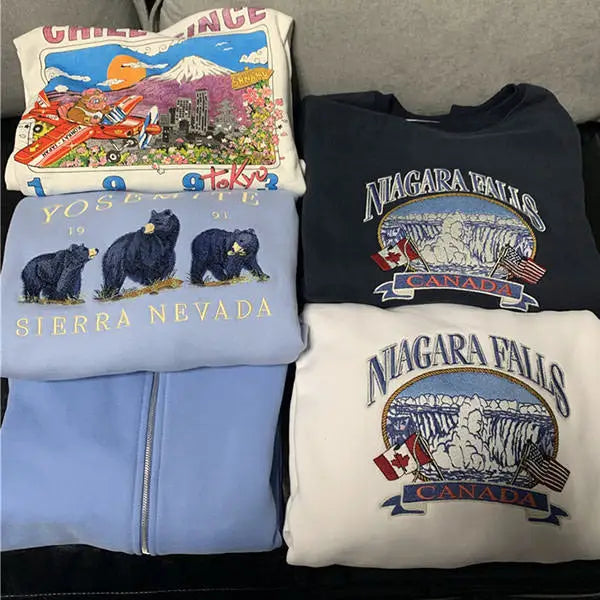 Y2k full zip jacket in multiple sizes and stylish designs - hoodie