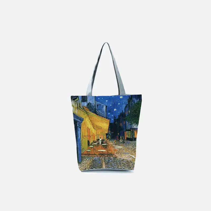 Nuit à paris y2k tote bag for chic parisian style - 7-shoulder bags / 23x27cm-9x10.6in