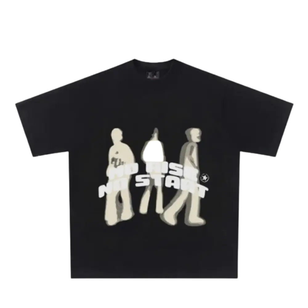Tee y2k no risk start pour amateurs de streetwear - black / s