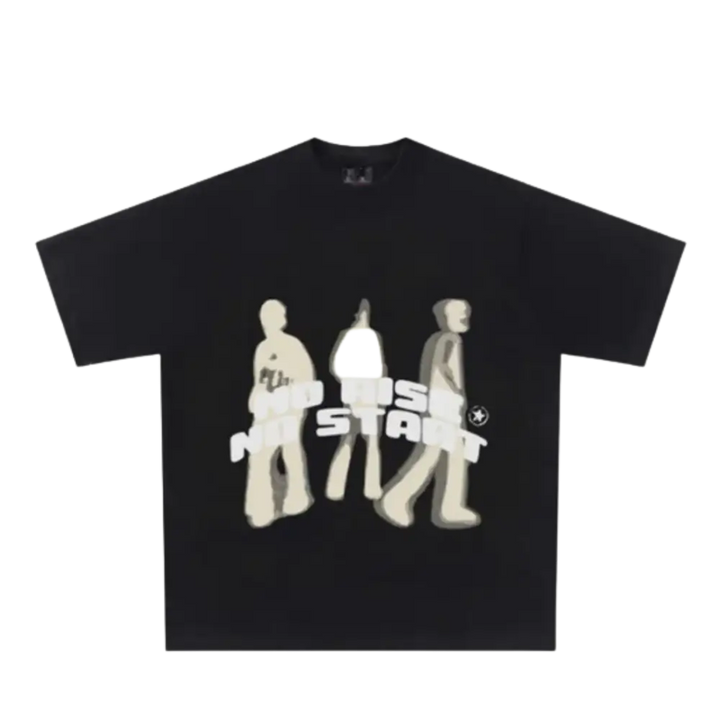 Tee y2k no risk start pour amateurs de streetwear - black / s