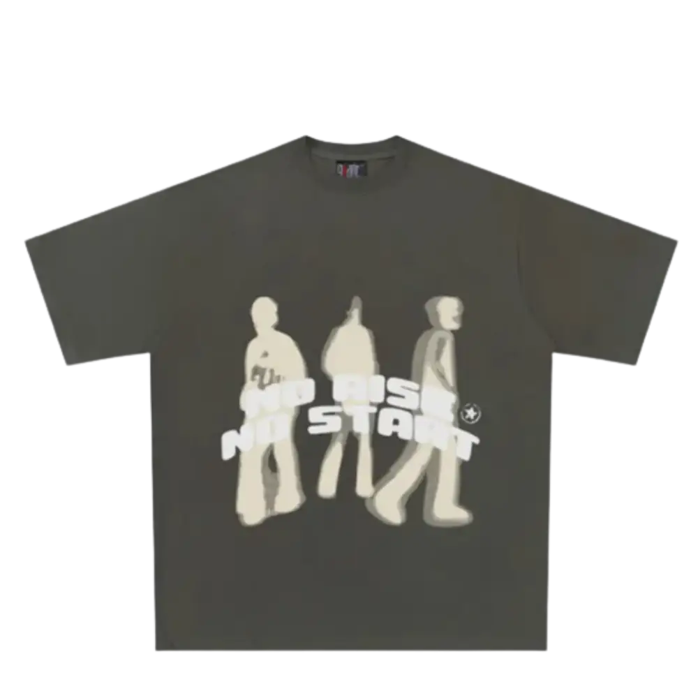 Tee y2k no risk start pour amateurs de streetwear - grey / s