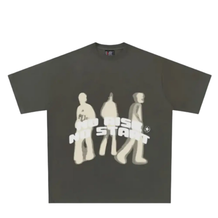 Tee y2k no risk start pour amateurs de streetwear - grey / s