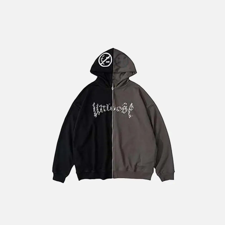 Y2k happy hoodie for stylish comfort in every season - gray / s - hoodies