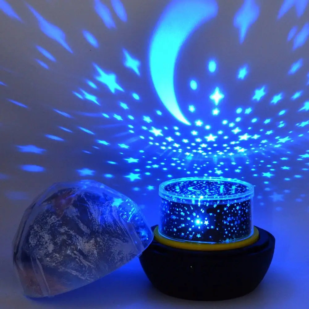 Outer planet projector for a galaxy-inspired bedroom atmosphere