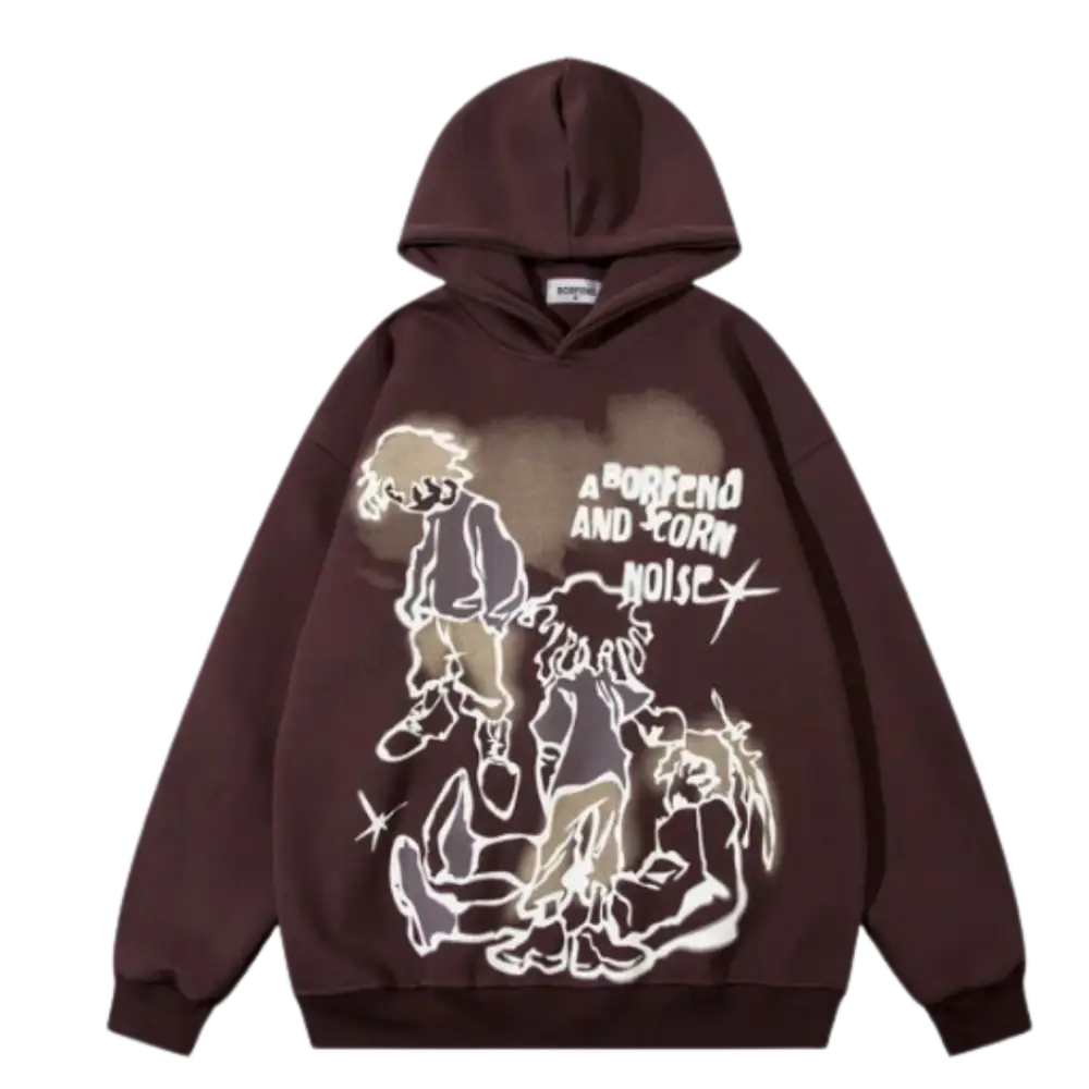 Outsider y2k hooded jacket for urban fashion enthusiasts - rosabraun / s