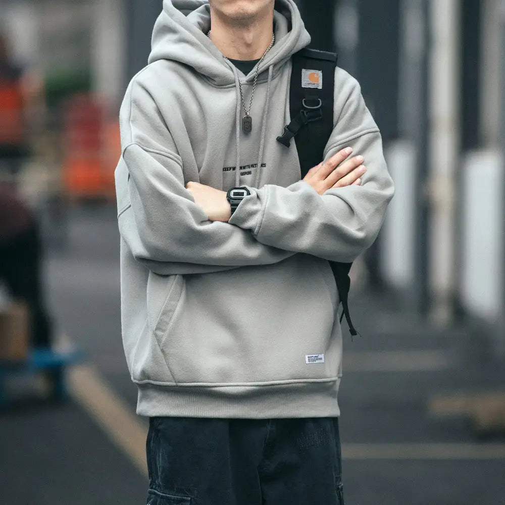 Y2k oversized fleece hoodie for everyday comfort and style - hoodies