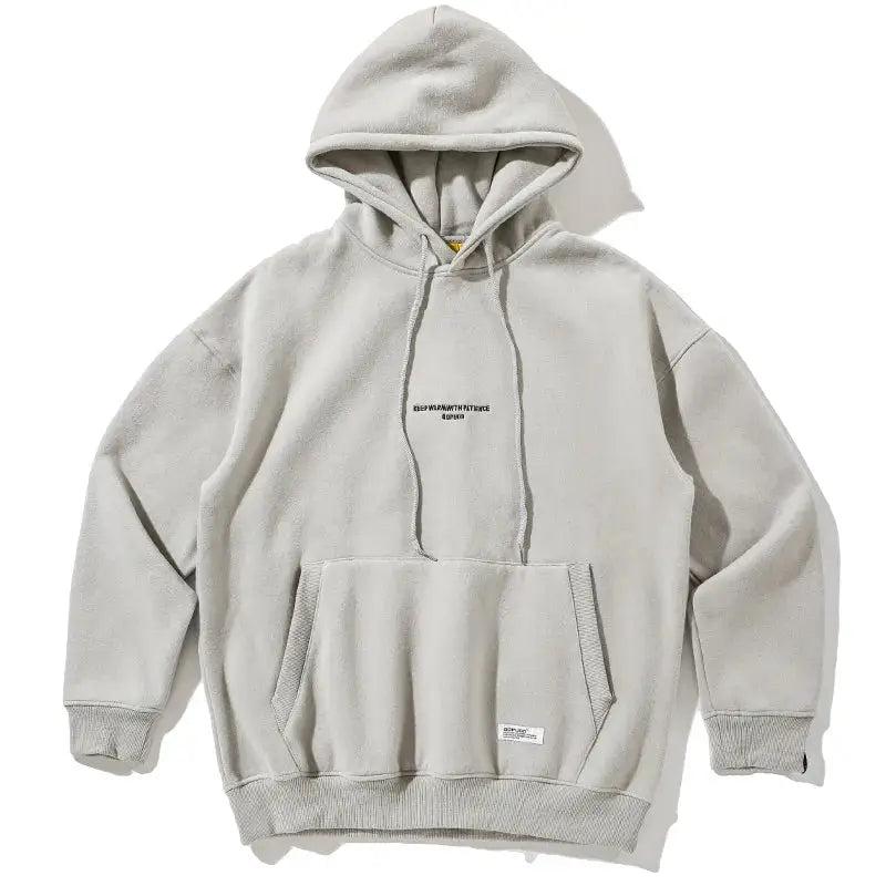 Y2k oversized fleece hoodie for everyday comfort and style - light gray / m - hoodies