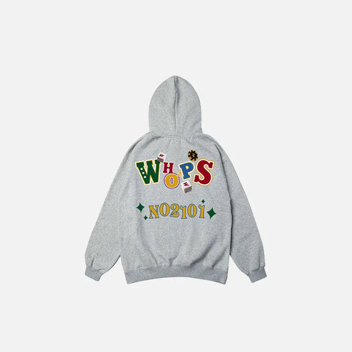 Y2k oversized loose fit sport hoodie for trendy streetwear style - gray / m - hoodies