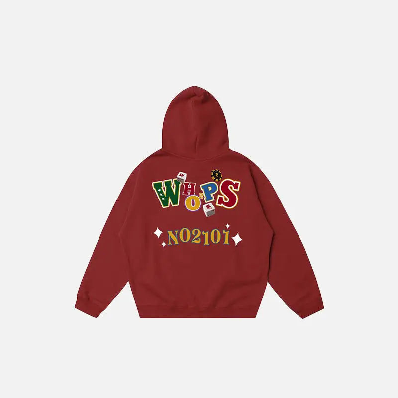 Y2k oversized loose fit sport hoodie for trendy streetwear style - red / m - hoodies