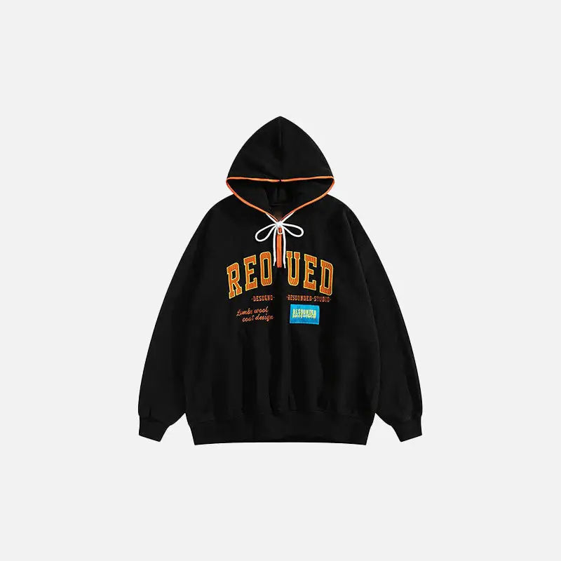 Y2k oversized zip hoodie for trendy comfort and style - black / s - hoodies