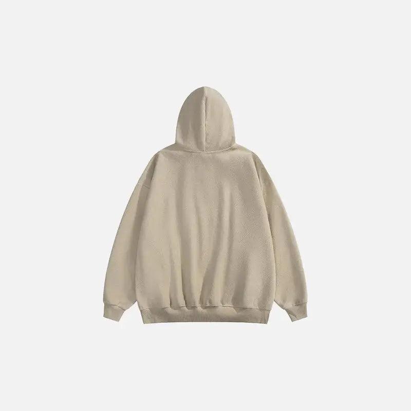 Y2k oversized zip hoodie for trendy comfort and style - hoodies