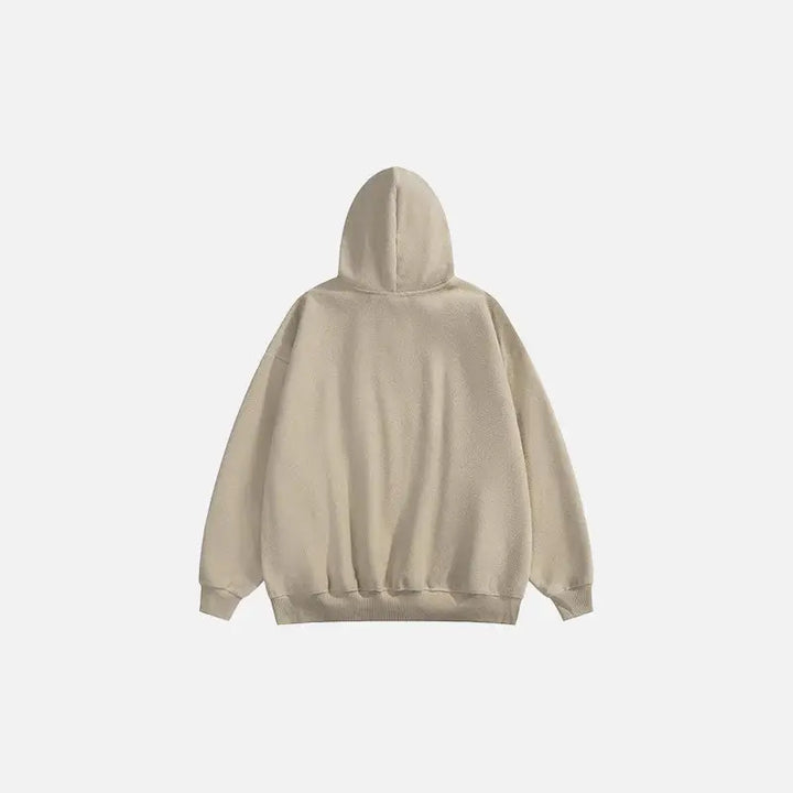 Y2k oversized zip hoodie for trendy comfort and style - hoodies