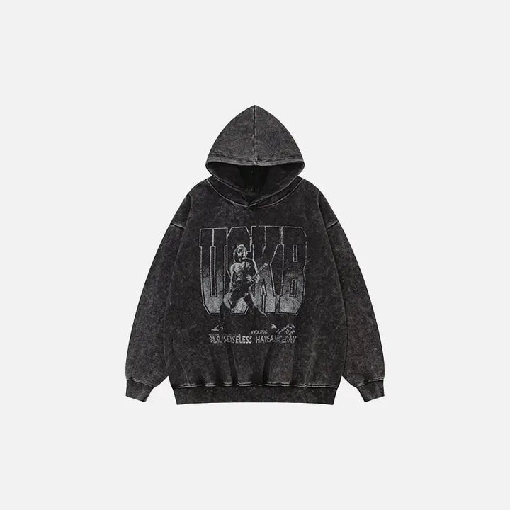 Y2k oversized musical hoodie for ultimate comfort and style - black / s - hoodies