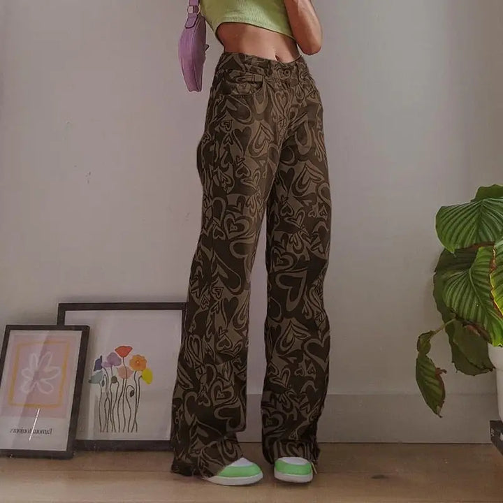 Y2k heart pants in colorful cotton - 4 / s