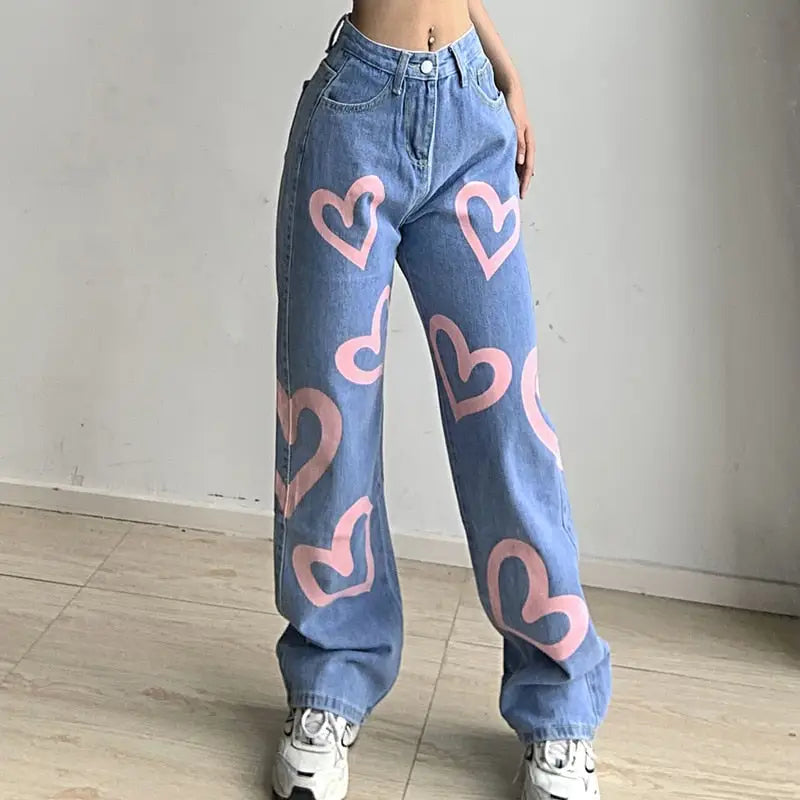 Y2k heart pants in colorful cotton - 5 / s