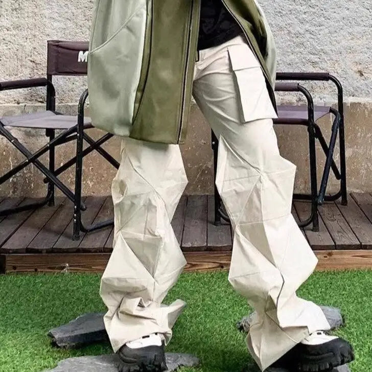 Gorpcore y2k pants: style and functionality - xs / white