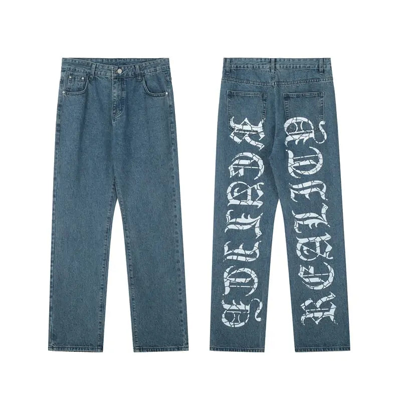 Wide unisex and trendy y2k streetwear pants - s