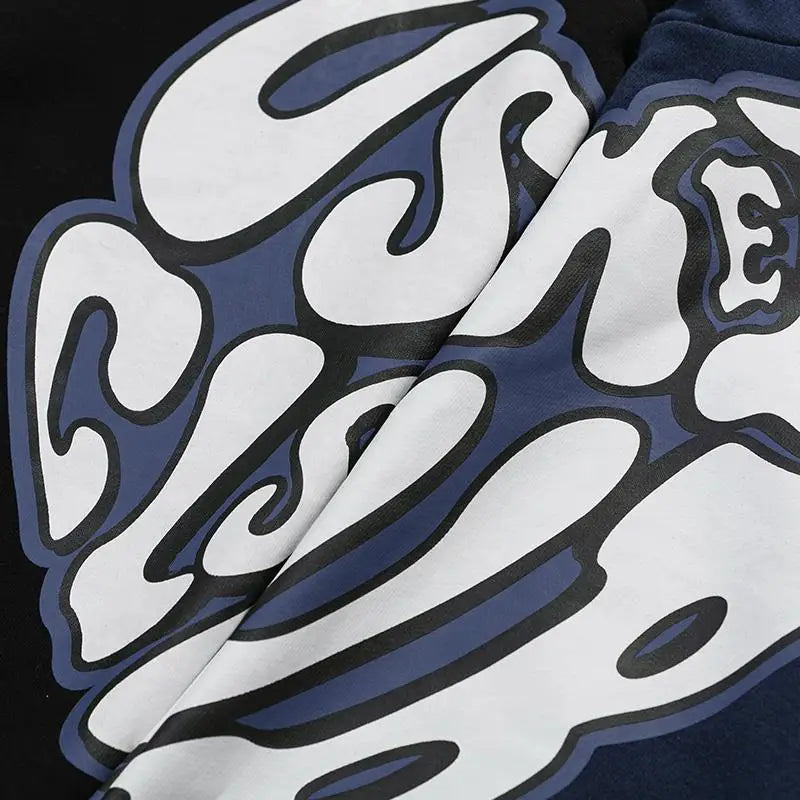 Y2k patched hoodie for comfortable streetwear style - hoodies