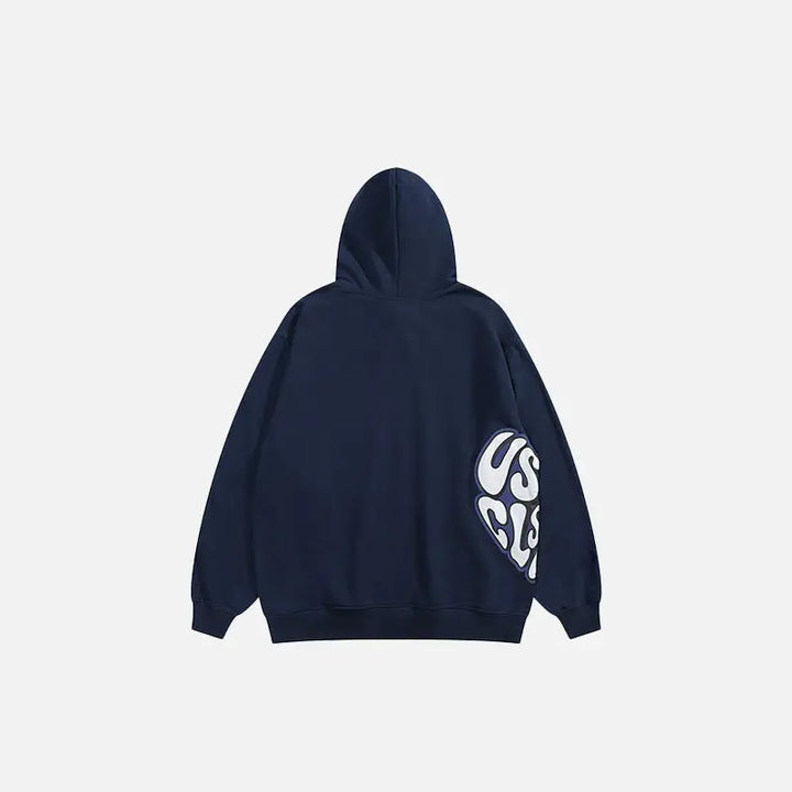 Y2k patched hoodie for comfortable streetwear style - hoodies