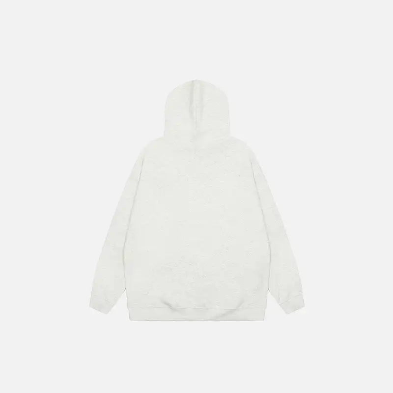 Y2k piano notes print hoodie for stylish comfort - hoodies