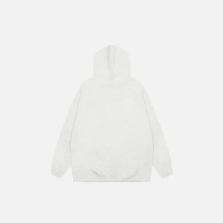 Y2k piano notes print hoodie for stylish comfort - hoodies