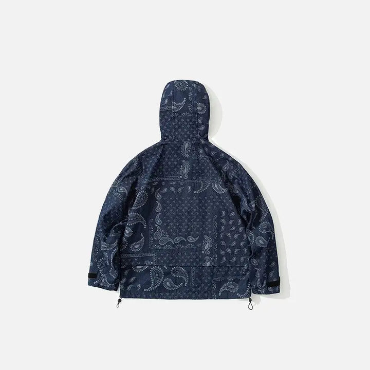 Loose check windbreaker jacket from the y2k streetwear collection - jackets