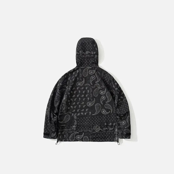 Loose check windbreaker jacket from the y2k streetwear collection - jackets