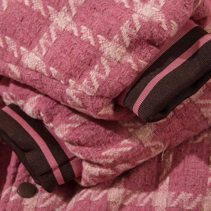 Y2k star print varsity jacket for retro style additions - varsity jackets