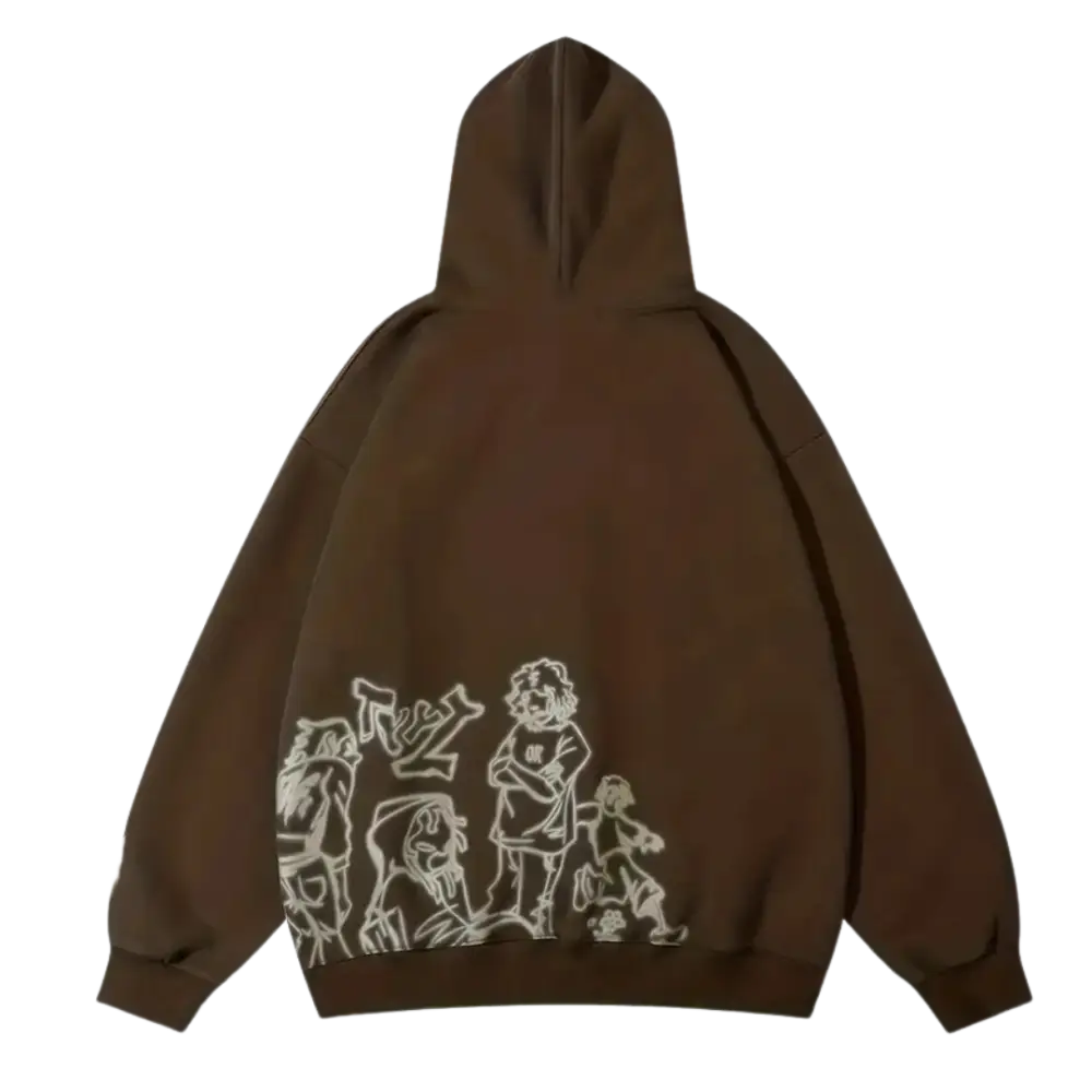 Playground y2k graphic hoodie for stylish street fashion lovers