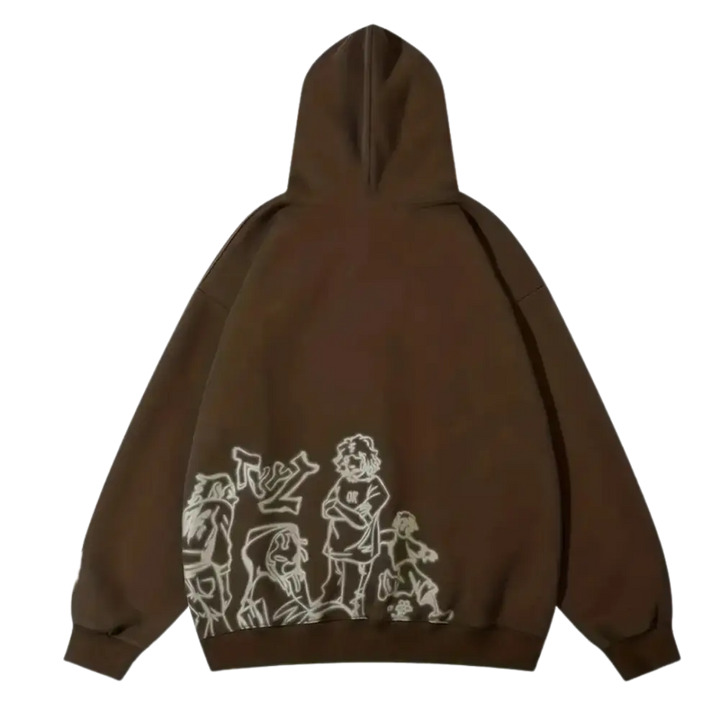 Playground y2k graphic hoodie for stylish street fashion lovers