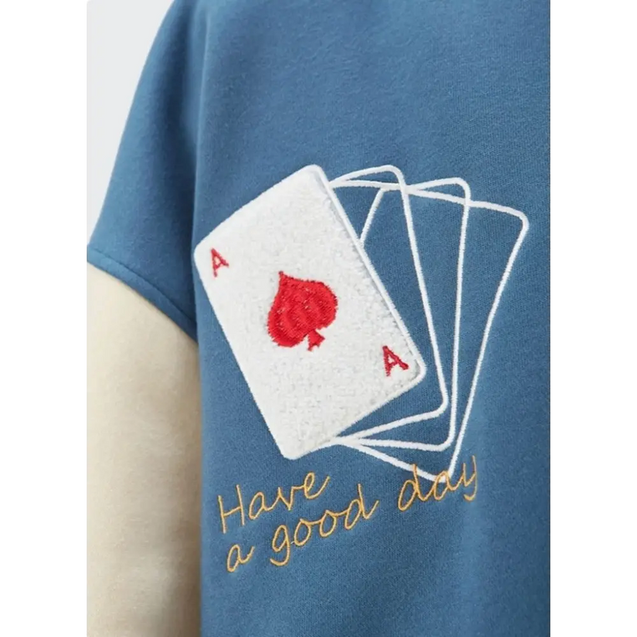 Lucky poker jacket for trendy y2k streetwear style - varsity jackets