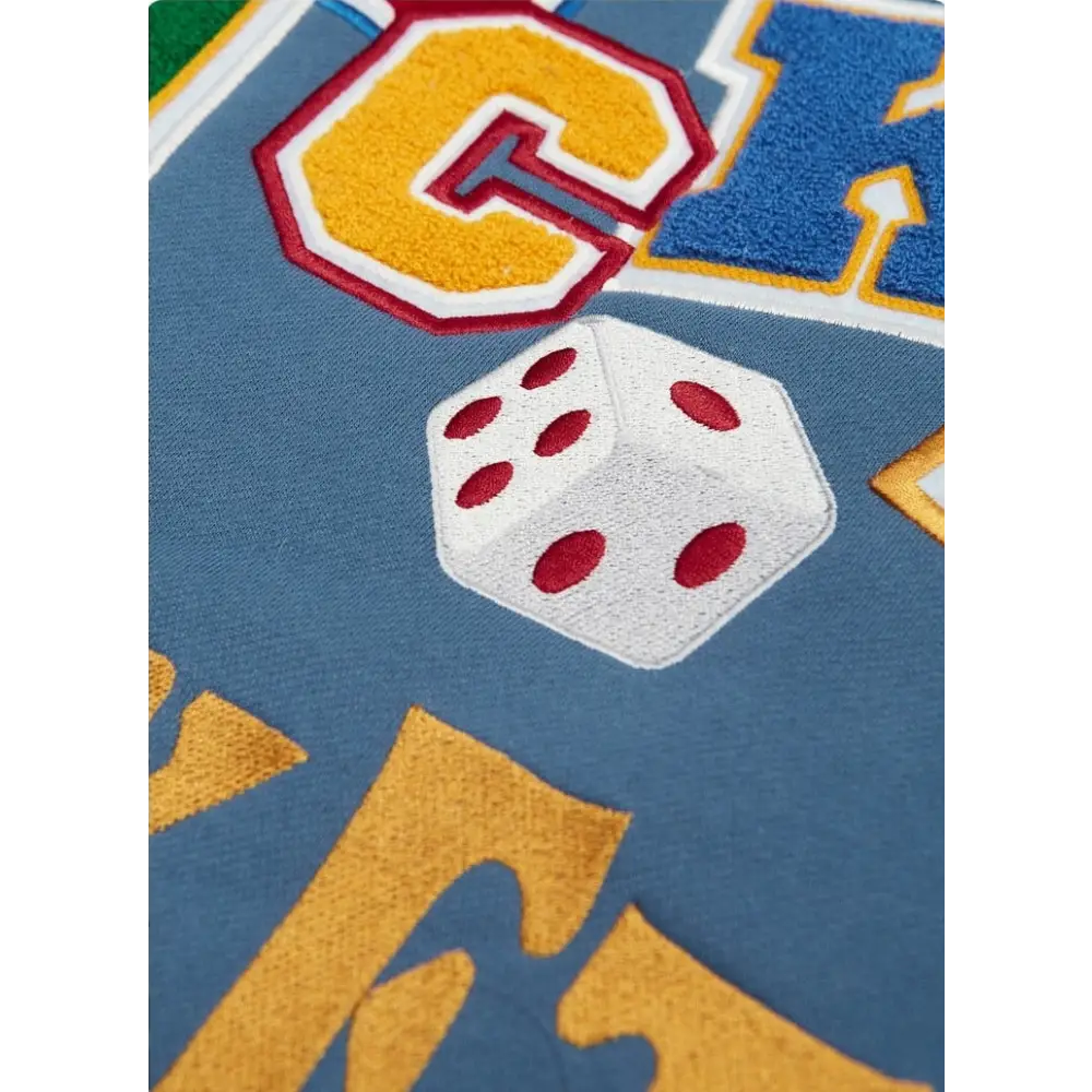 Lucky poker jacket for trendy y2k streetwear style - varsity jackets