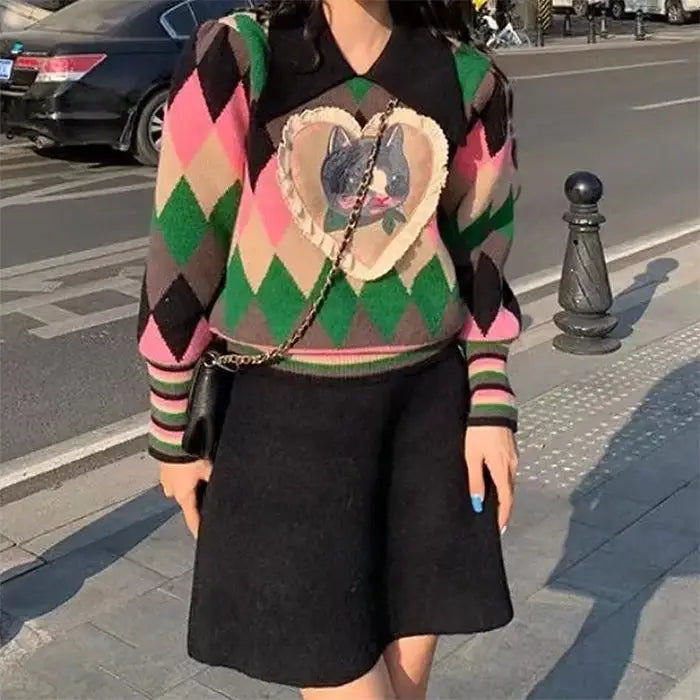 Y2k full zip jacket for trendy apparel and accessories - free size / multi - sweaters