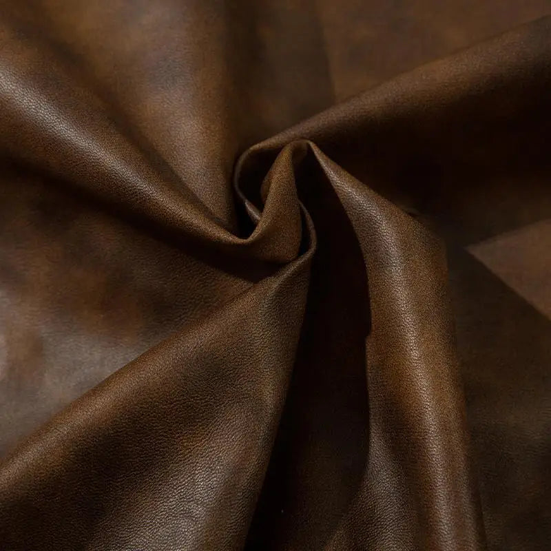 Y2k leather jacket with turndown collar in premium synthetic - jackets