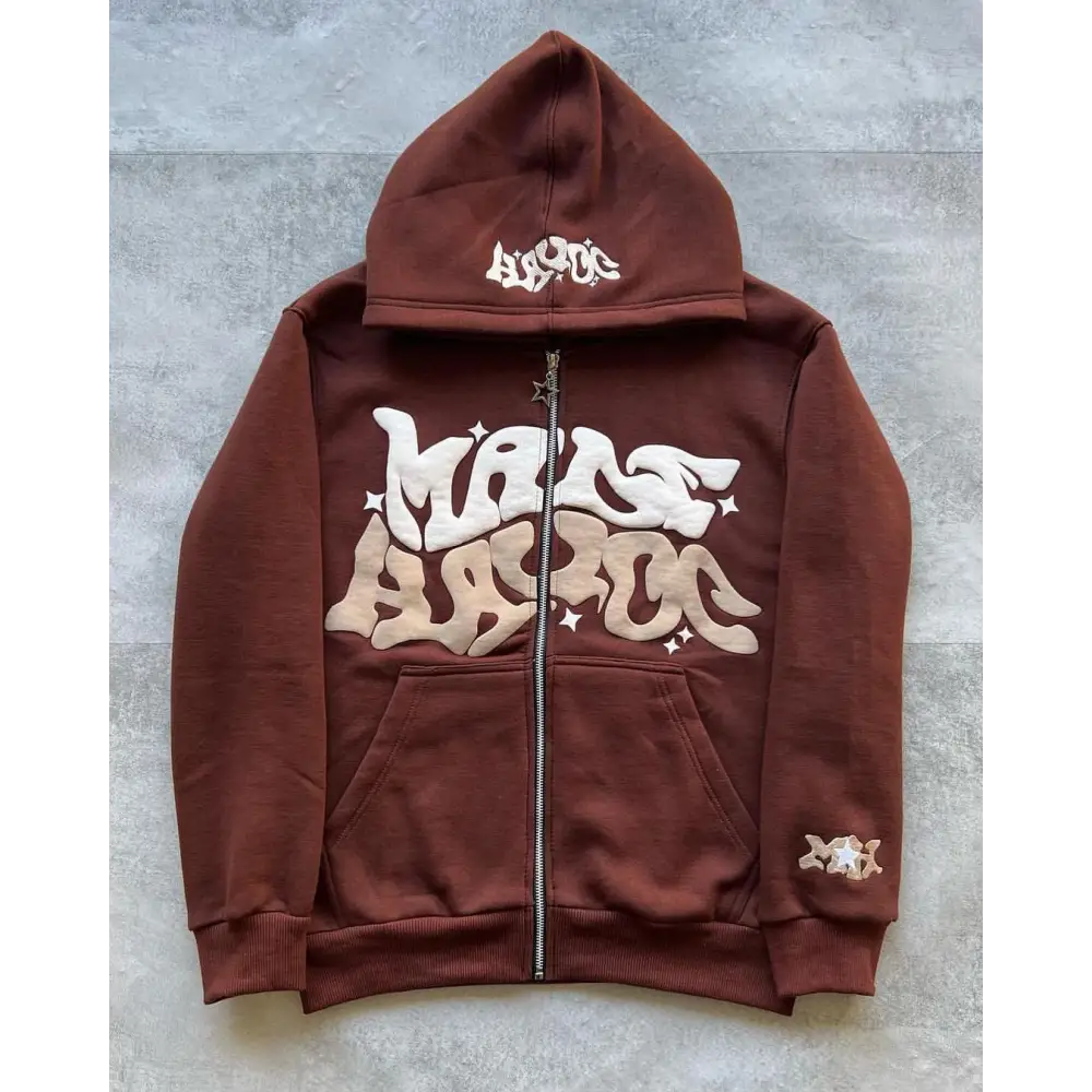 Pull y2k aesthetic - confort & style streetwear - brown / s