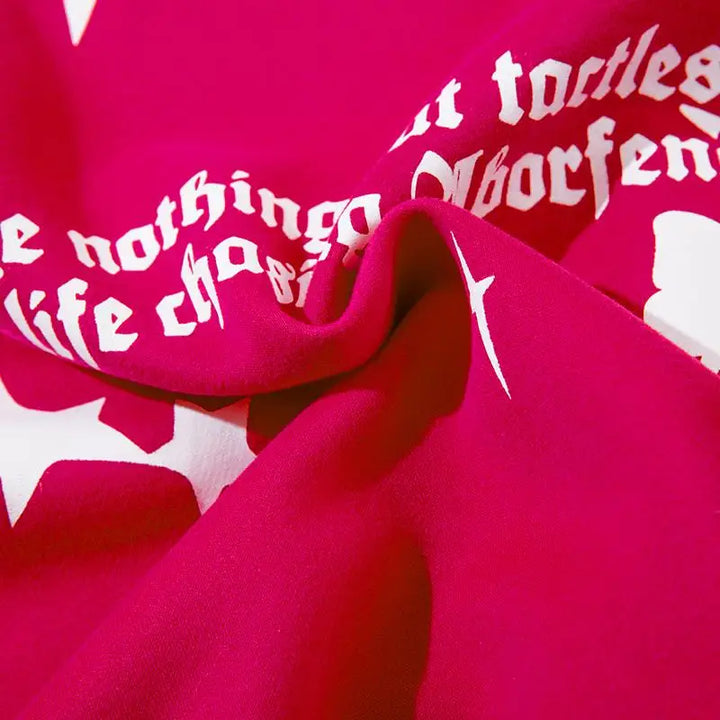 Punk gothic anime print hoodie for comfortable y2k style - hoodies