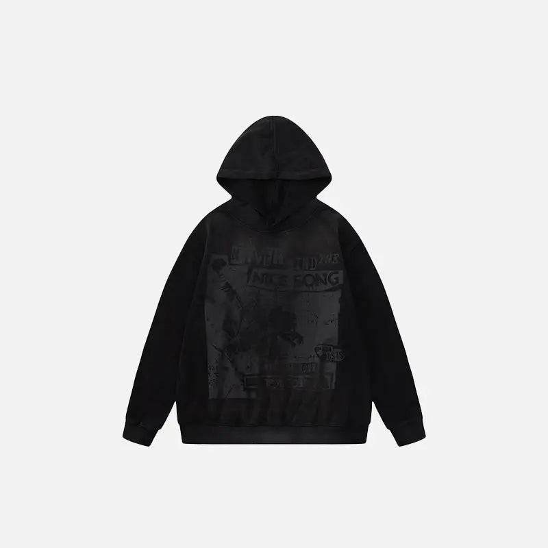 Punk party singing band y2k hoodie for bold streetwear style - black / m - hoodies