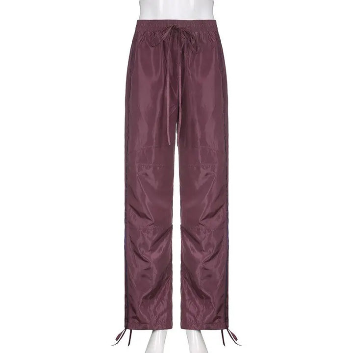 Purple y2k tracksuit - unisex jogging pants - s