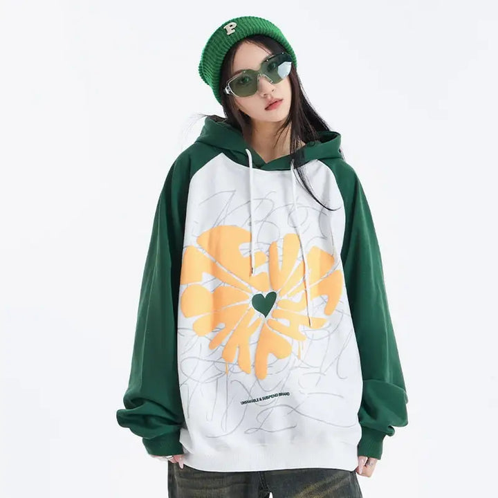Y2k oversized hoodie with raglan sleeves for ultimate comfort - hoodies
